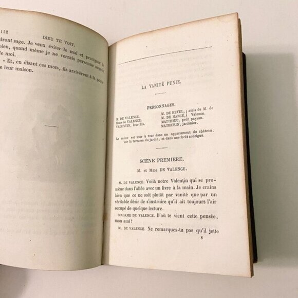 Vintage 1861 Choix De Petits Drames Et  De Contes Berquin French Stories - Picture 9 of 13